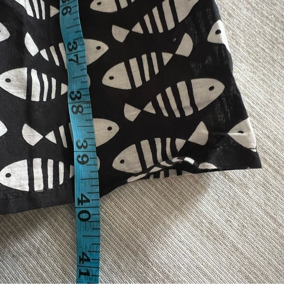 Tuckernuck Piscis Prado Maxi Skirt Ladies size xxl black and white fish design - Picture 5 of 10